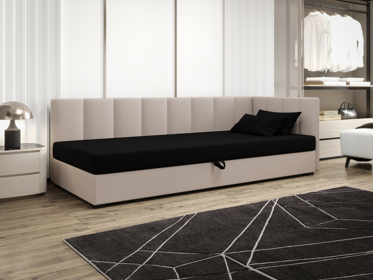 Akciós Zika Plus saroktámlás heverő +ingyenes kiszállítás RR