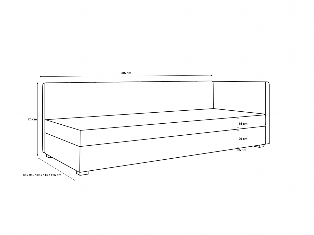 Akciós Zika Plus saroktámlás heverő +ingyenes kiszállítás RR
