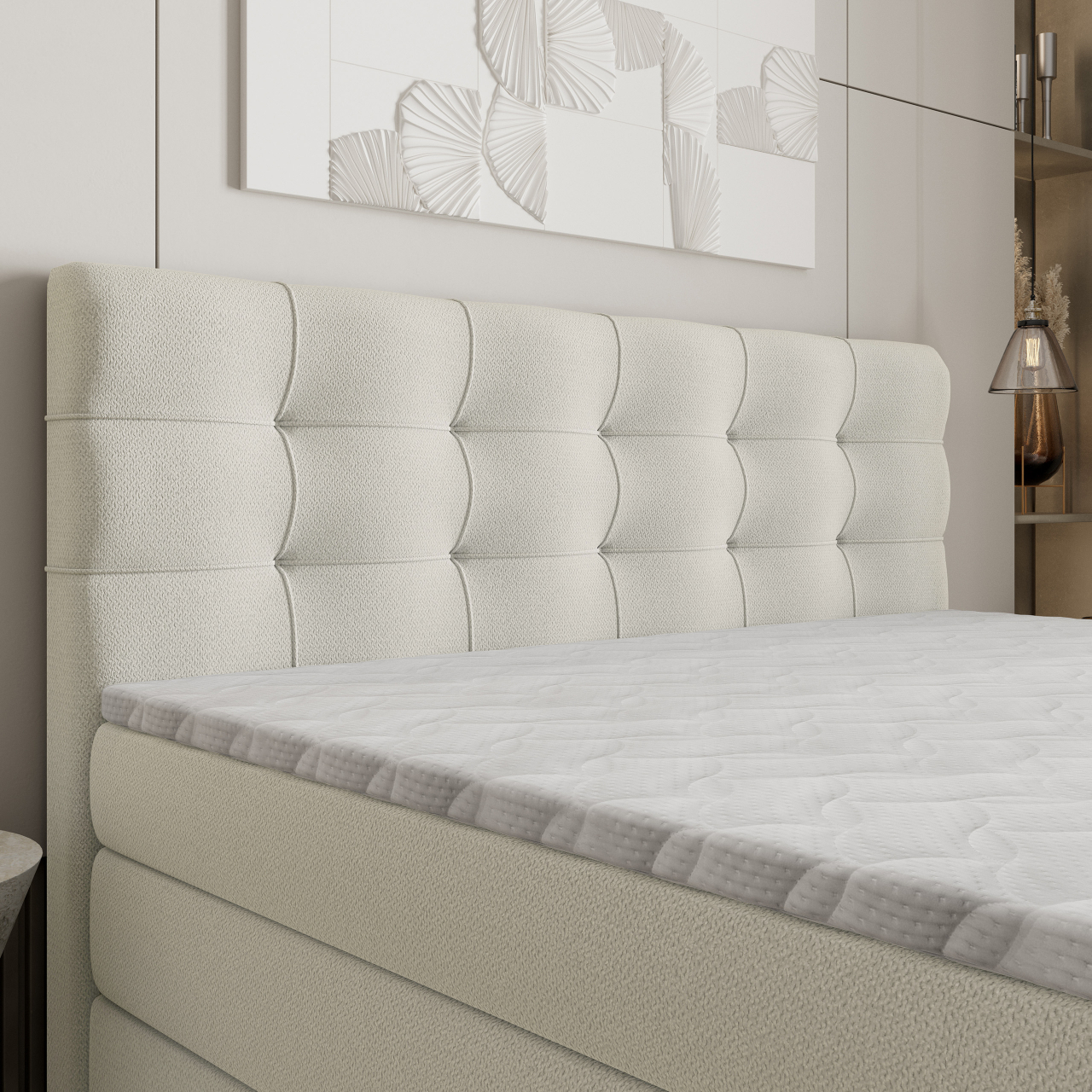Akciós Arezi boxspring ágy +ajándék fedőmatrac +ingyenes kiszállítás RR
