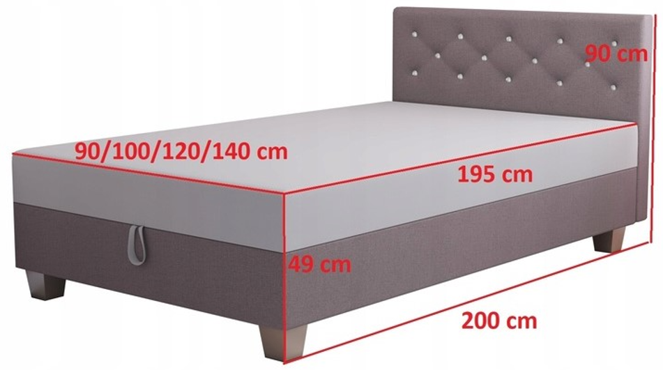 Akciós Lady 120 cm franciaágy +ingyenes kiszállítás RR