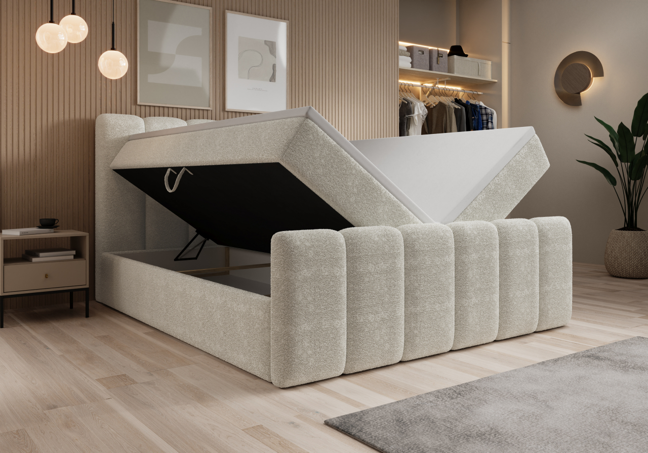 Akciós Amara boxspring ágy +ajándék fedőmatrac +ingyenes kiszállítás