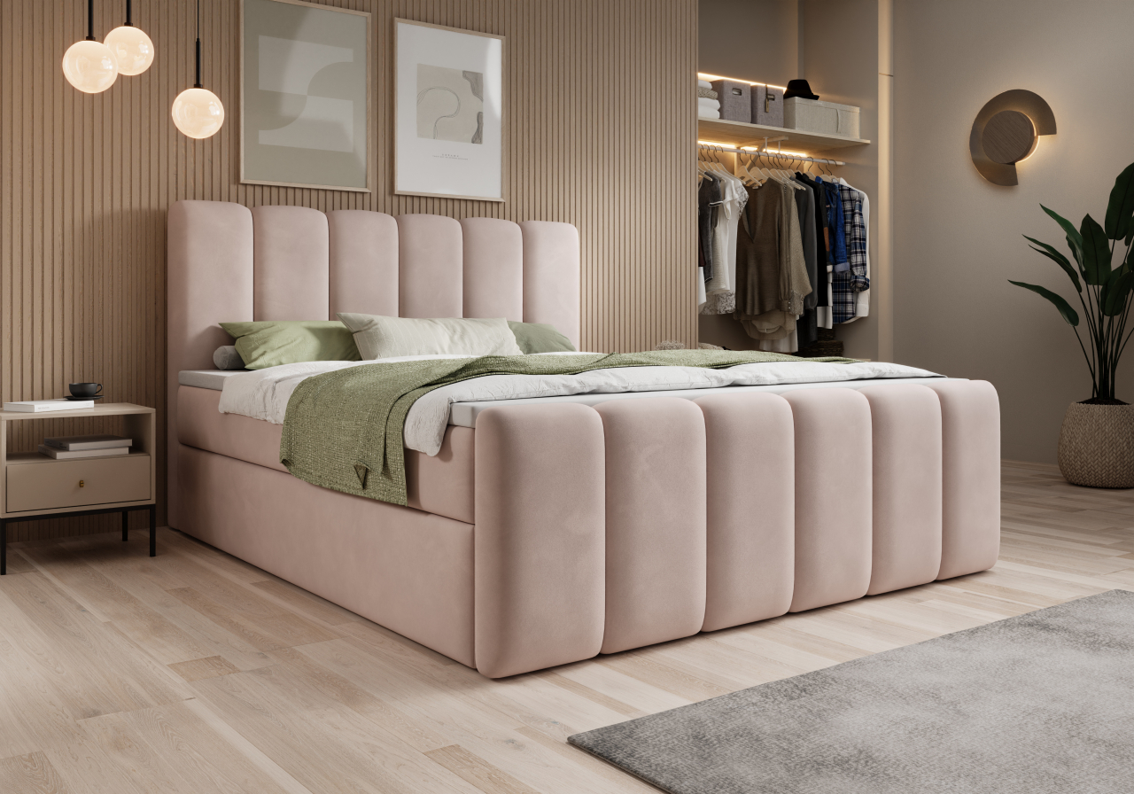 Akciós Amara boxspring ágy +ajándék fedőmatrac +ingyenes kiszállítás