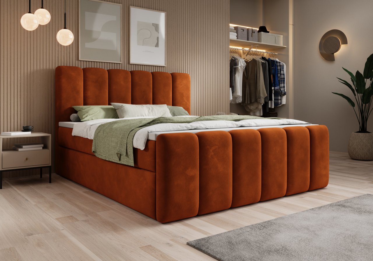 Akciós Amara boxspring ágy +ajándék fedőmatrac +ingyenes kiszállítás
