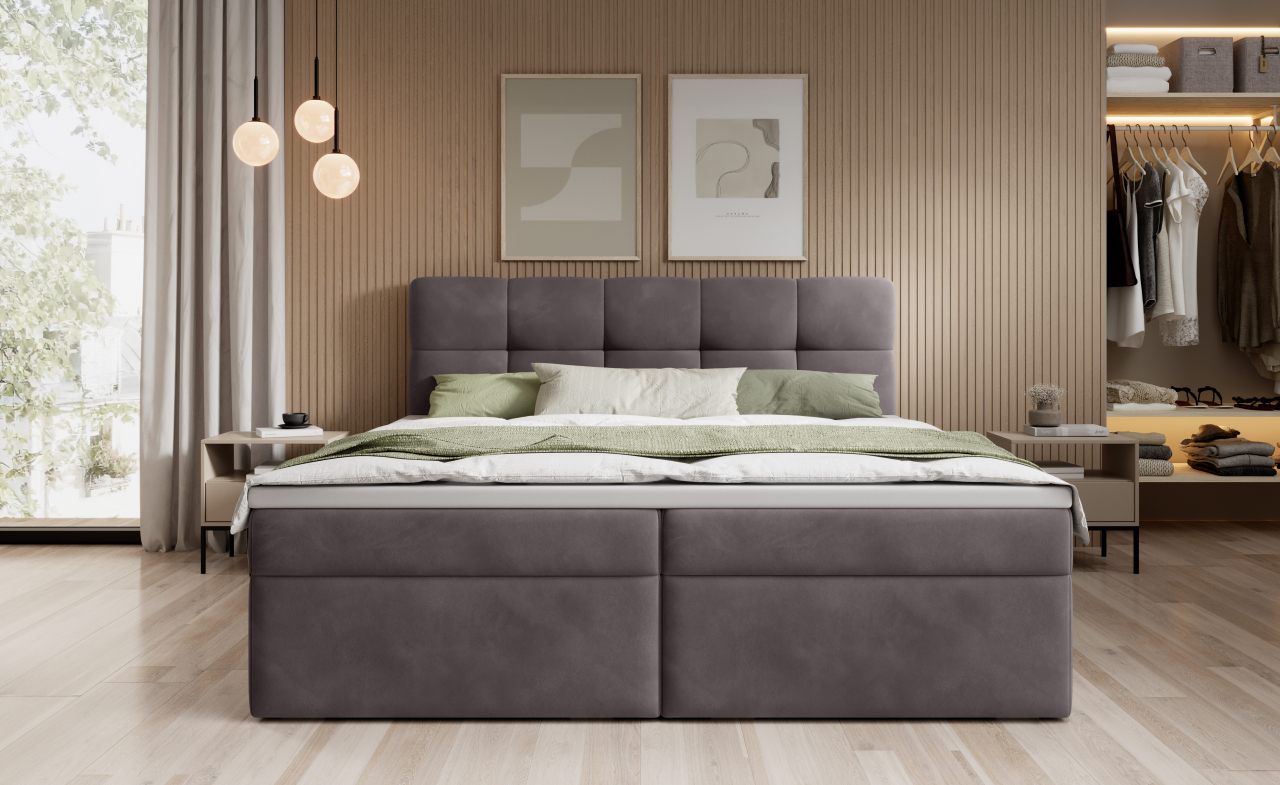 Akciós Serena boxspring ágy +ajándék fedőmatrac +ingyenes kiszállítás