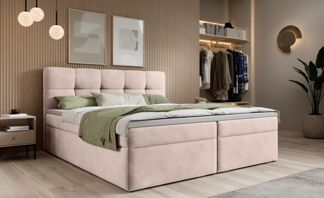 Akciós Serena boxspring ágy +ajándék fedőmatrac +ingyenes kiszállítás