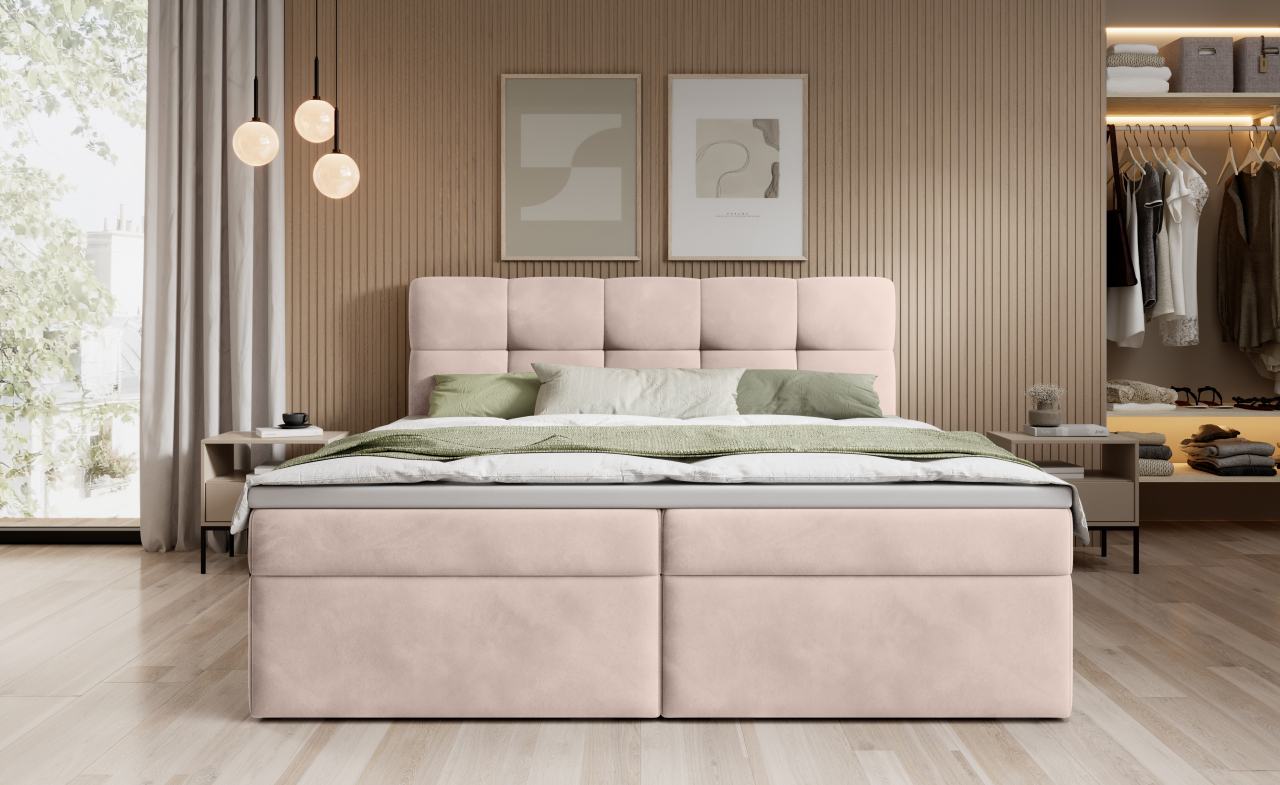 Akciós Serena boxspring ágy +ajándék fedőmatrac +ingyenes kiszállítás