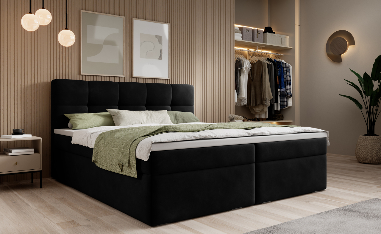 Akciós Serena boxspring ágy +ajándék fedőmatrac +ingyenes kiszállítás