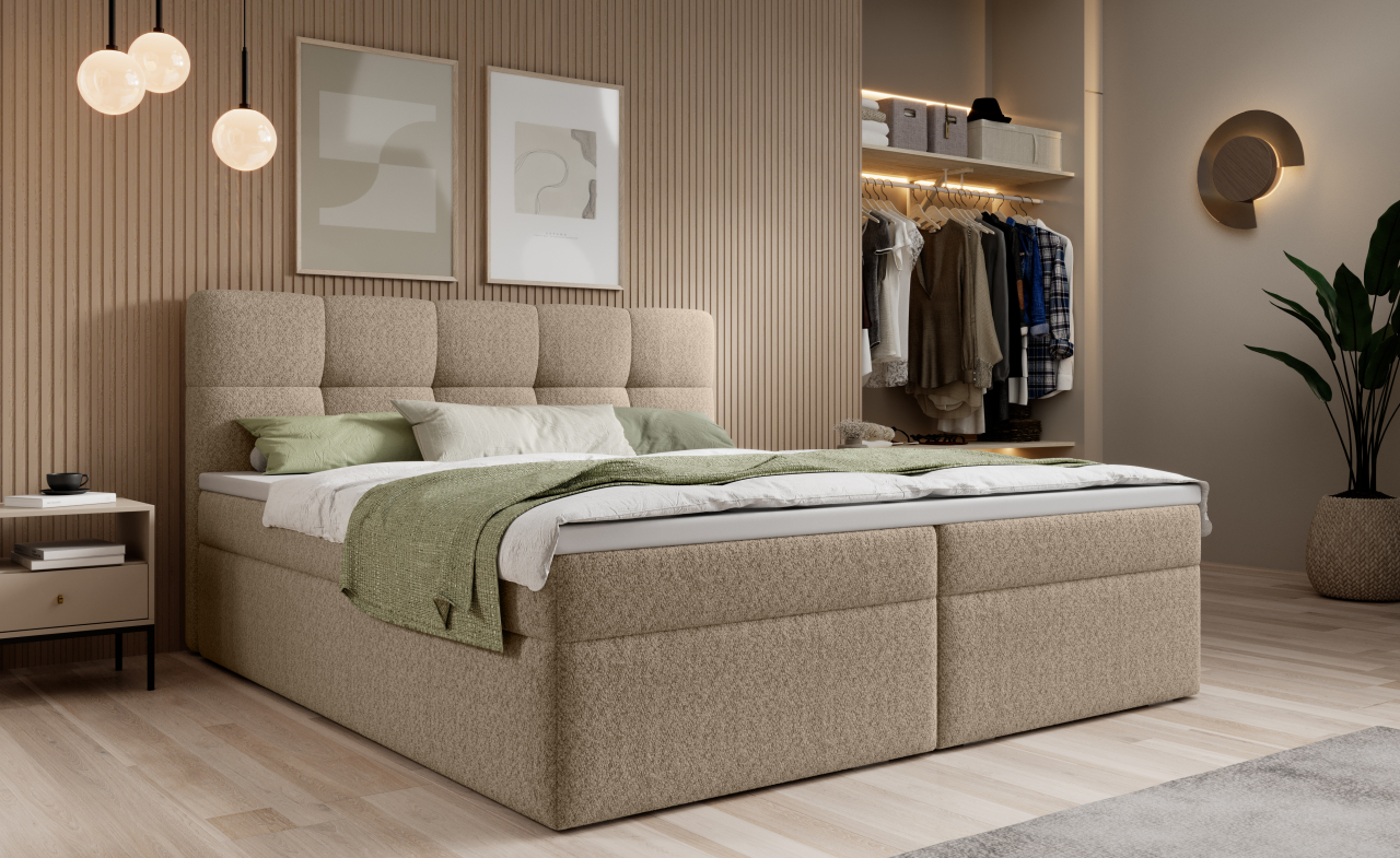 Akciós Serena boxspring ágy +ajándék fedőmatrac +ingyenes kiszállítás
