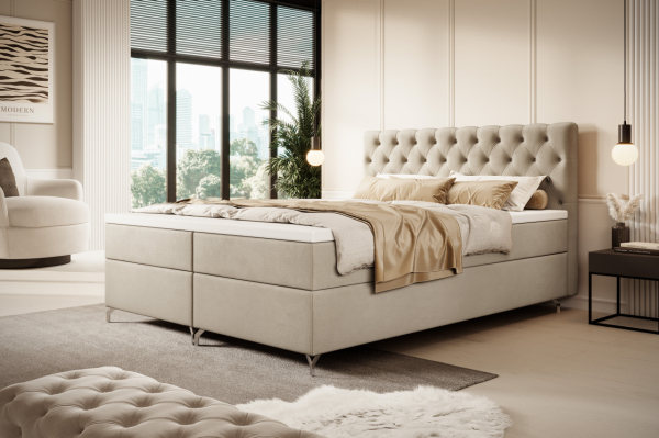 Akciós Chester boxspring ágy +ajándék fedőmatrac +ingyenes kiszállítás RR