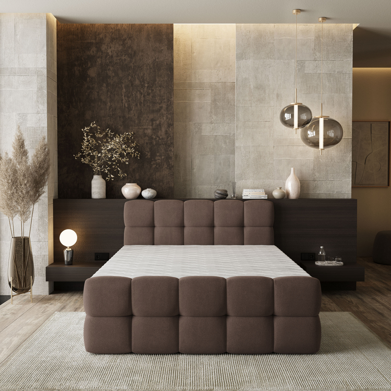 Akcós Brume boxspring ágy +ajándék fedőmatrac +ingyenes kiszállítás