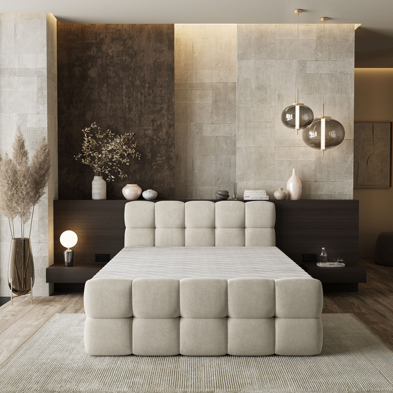 Akcós Brume boxspring ágy +ajándék fedőmatrac +ingyenes kiszállítás