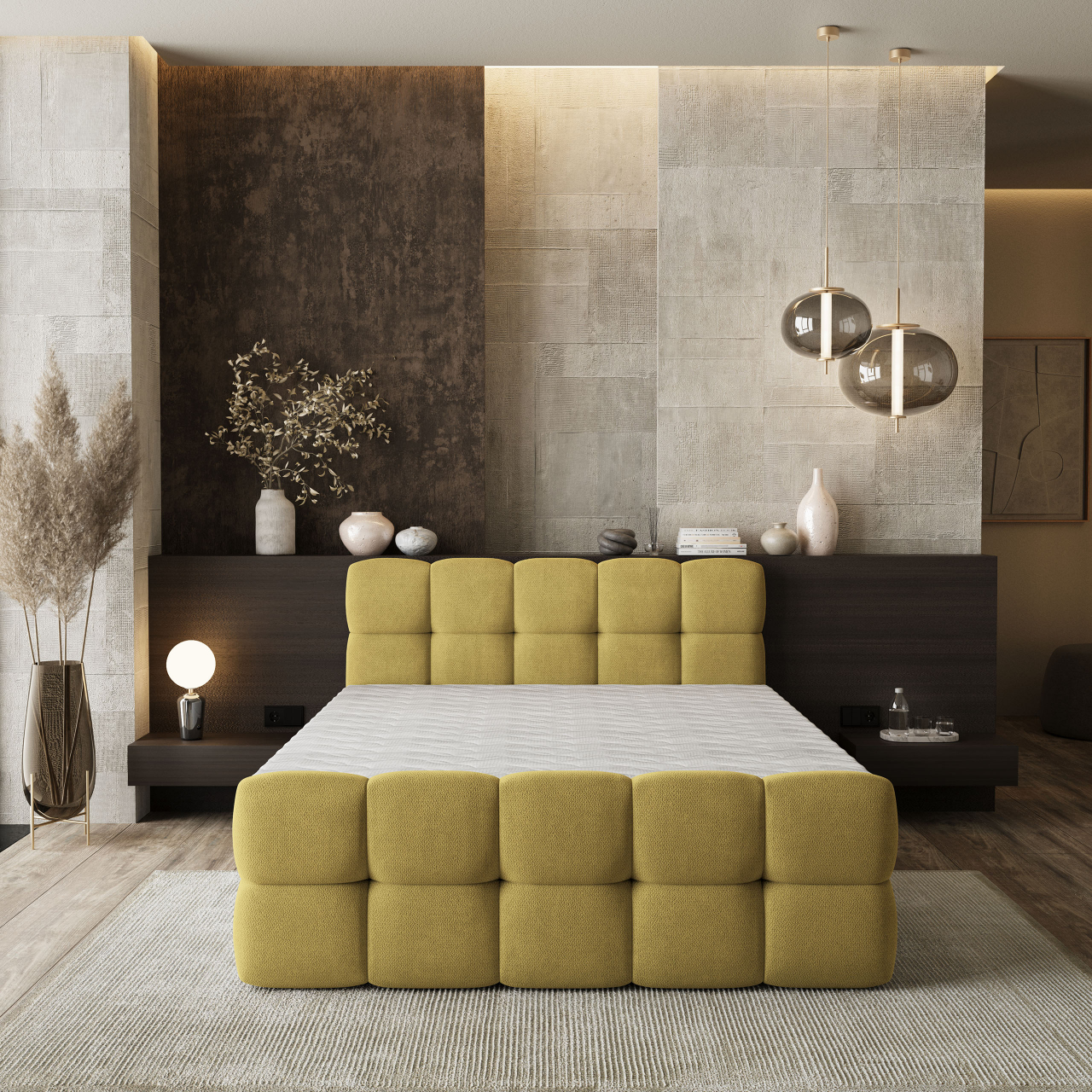 Akcós Brume boxspring ágy +ajándék fedőmatrac +ingyenes kiszállítás