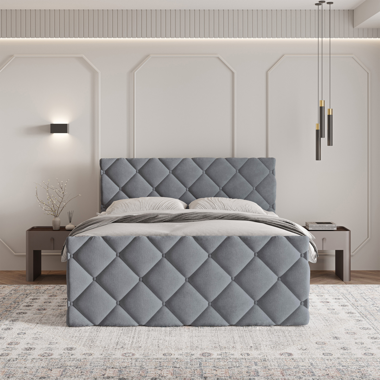  Akciós Rovari boxspring ágy +ajándék fedőmatrac +ingyenes kiszállítás