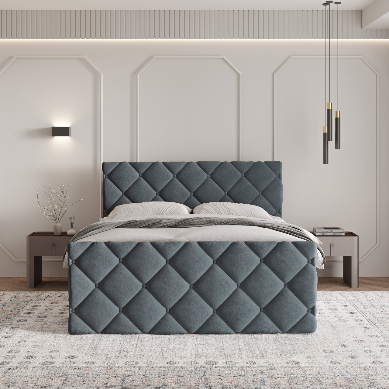  Akciós Rovari boxspring ágy +ajándék fedőmatrac +ingyenes kiszállítás