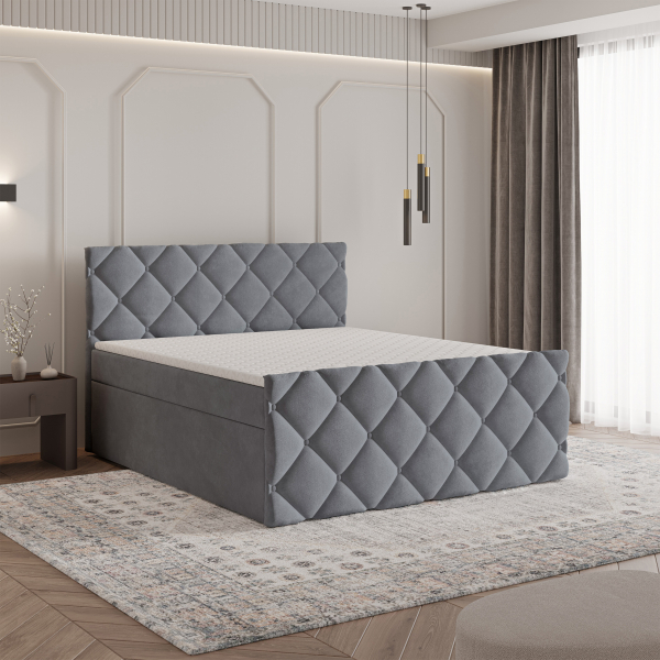  Akciós Rovari boxspring ágy +ajándék fedőmatrac +ingyenes kiszállítás