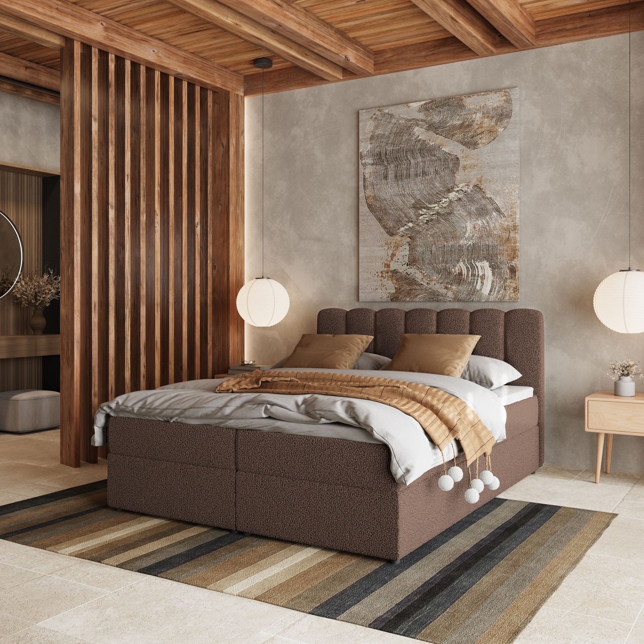  Akciós Solia boxspring ágy +ajándék fedőmatrac +ingyenes kiszállítás