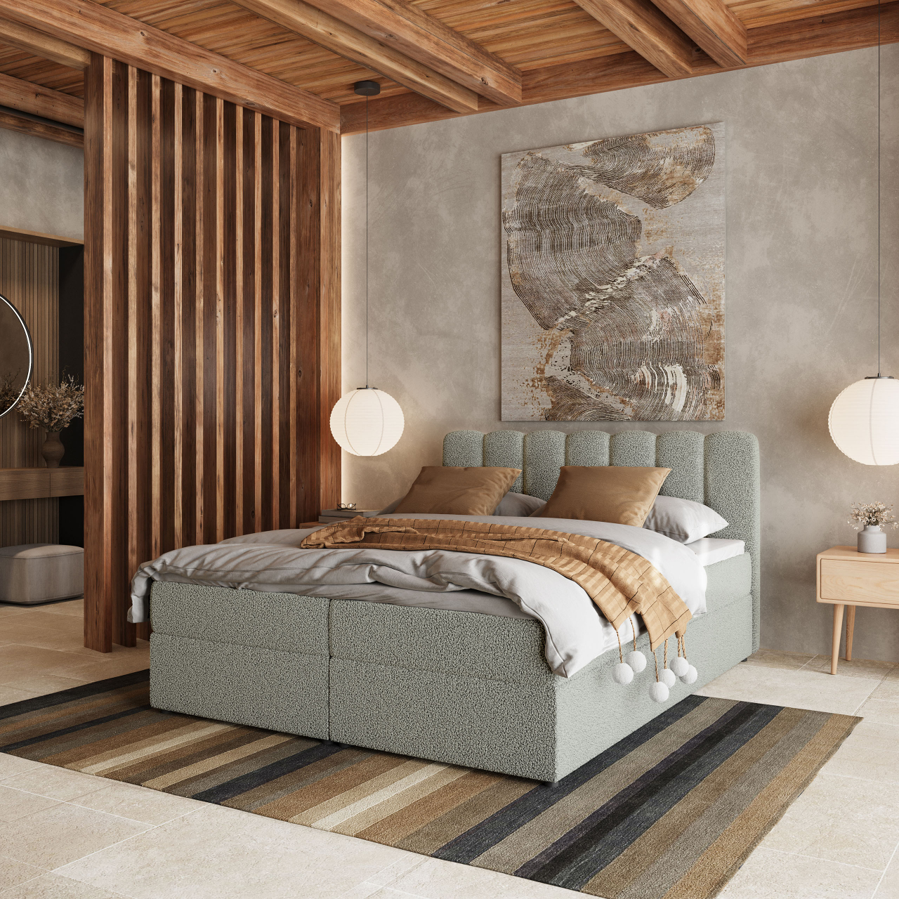  Akciós Solia boxspring ágy +ajándék fedőmatrac +ingyenes kiszállítás