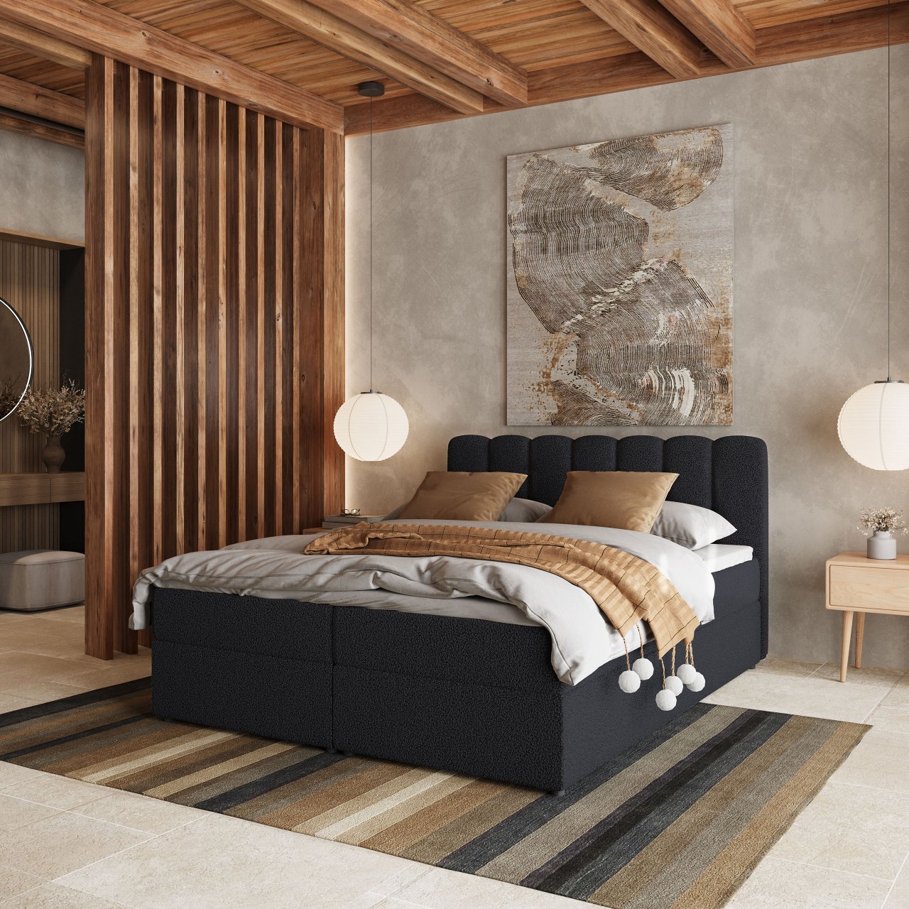  Akciós Solia boxspring ágy +ajándék fedőmatrac +ingyenes kiszállítás