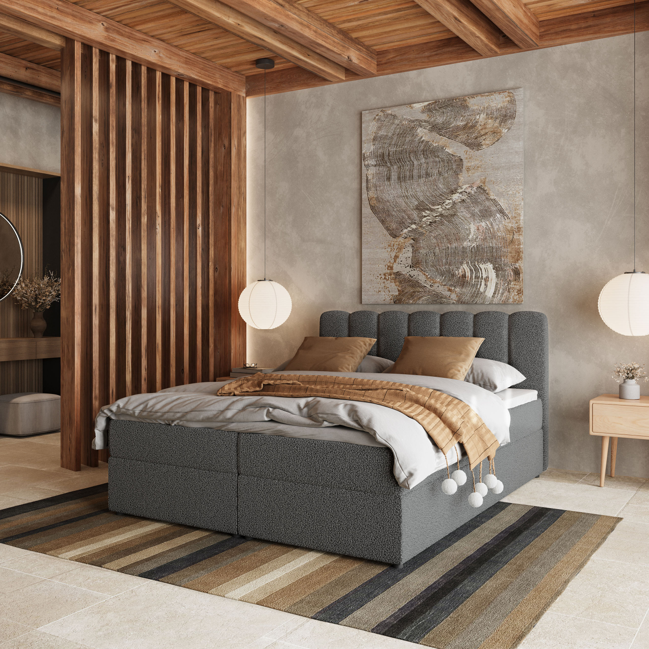  Akciós Solia boxspring ágy +ajándék fedőmatrac +ingyenes kiszállítás