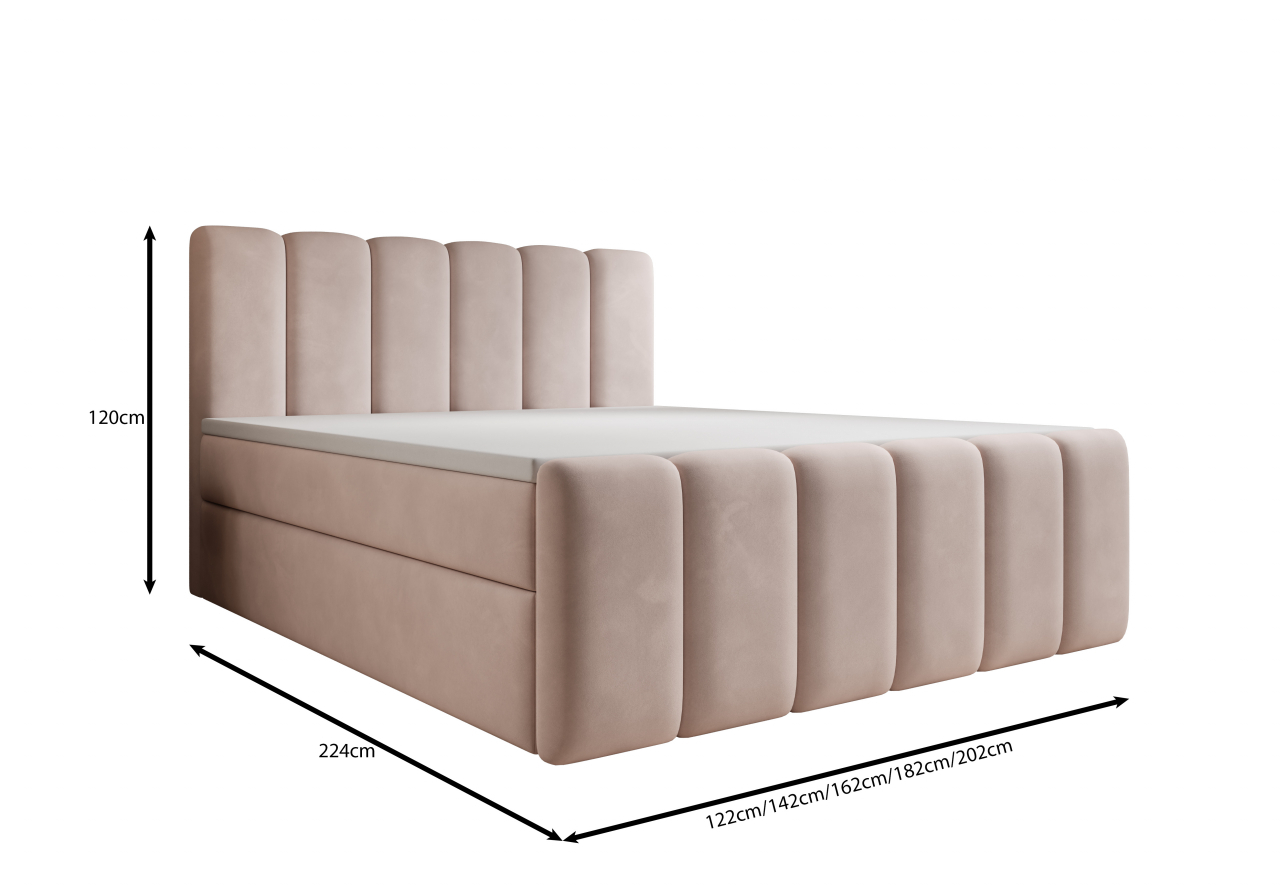 Akciós Amara boxspring ágy +ajándék fedőmatrac +ingyenes kiszállítás RR