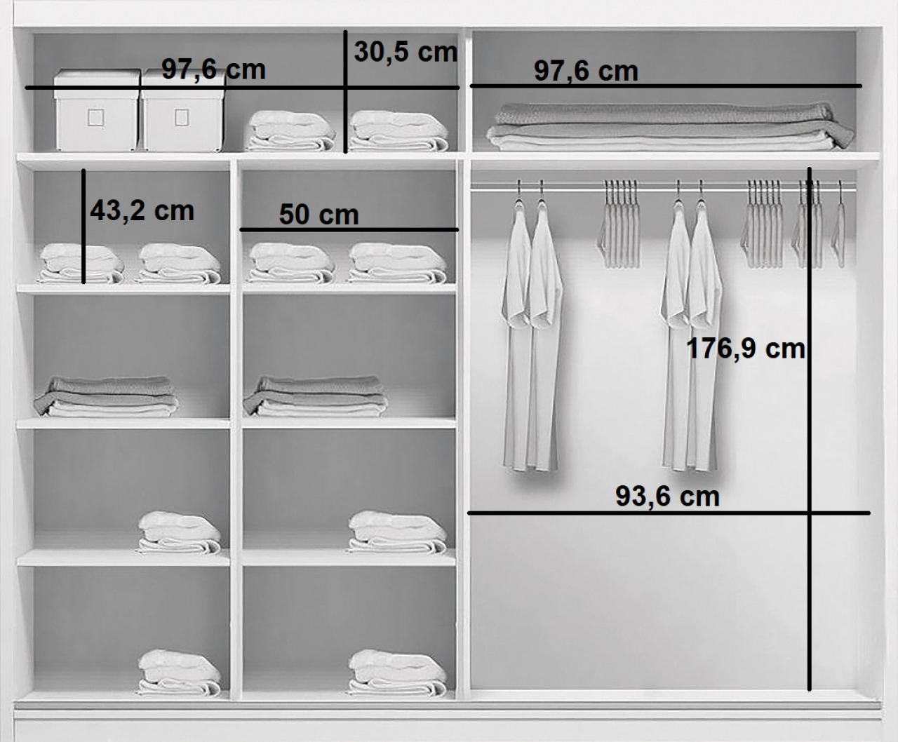 Akciós Bubble (A7) 200 cm gardróbszekrény +ingyenes kiszállítás RR